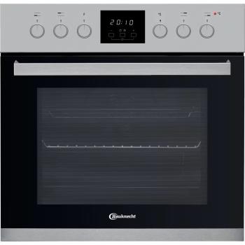 Bauknecht HVS3 TH8V2 IN - Einbauherd für Elektrokochfelder, Edelstahl, 65 L, 60 cm